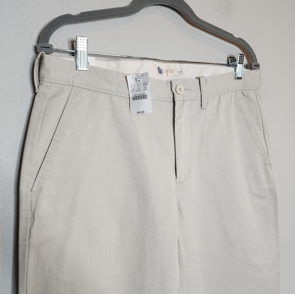 NWT J. Crew Urban Slim Fit Light beige chinos. Men's size 31×30. - Picture 14 of 16